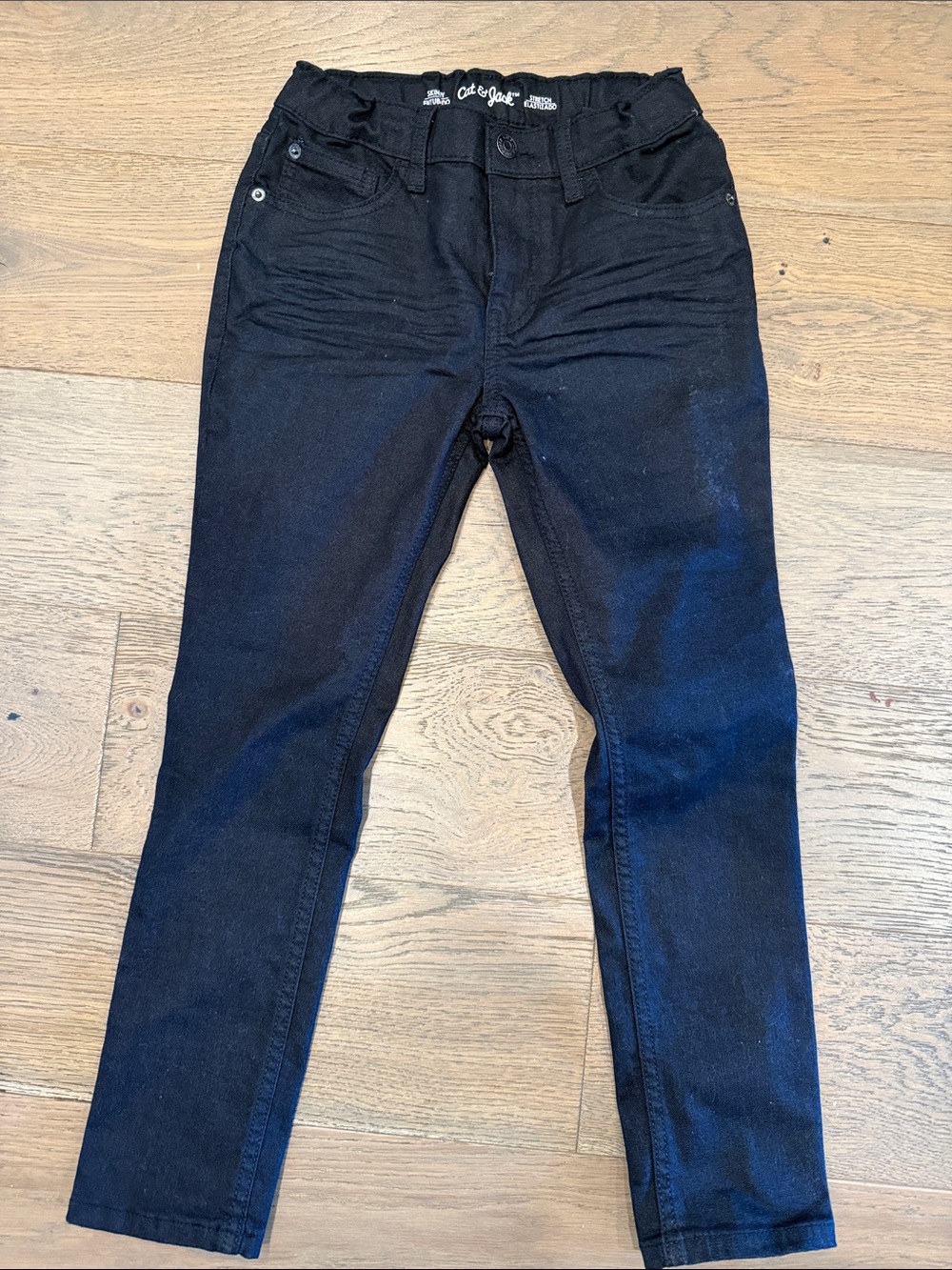 Cat & Jack Men’s Slim Straight Black Jeans